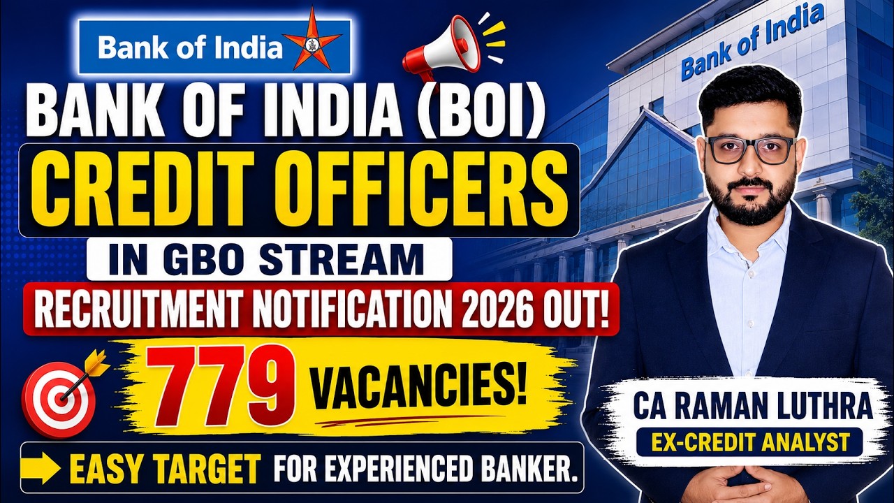 BOI Credit Officer GBO 2026 Notification Out 🔥 779 Vacancies | Eligibility, Salary & Apply