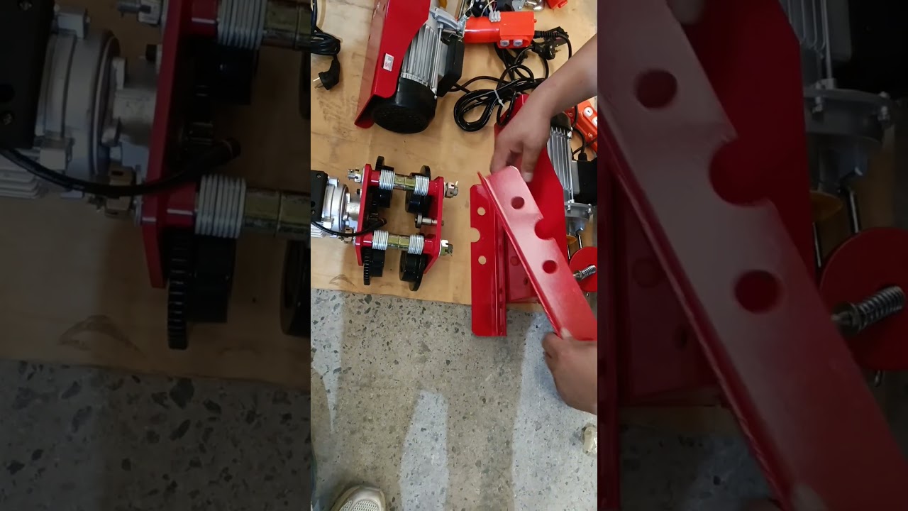 PA Mini Electric Wire rope hoist#machine #machinerychannel #chinafactory #copper #amazingmachinery