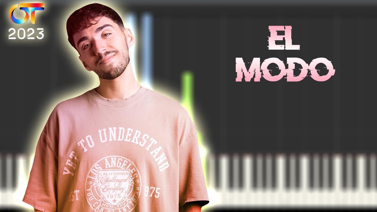 Alex M&aacute;rquez - EL MODO | Instrumental Piano Tutorial / Partitura / Karaoke / MIDI