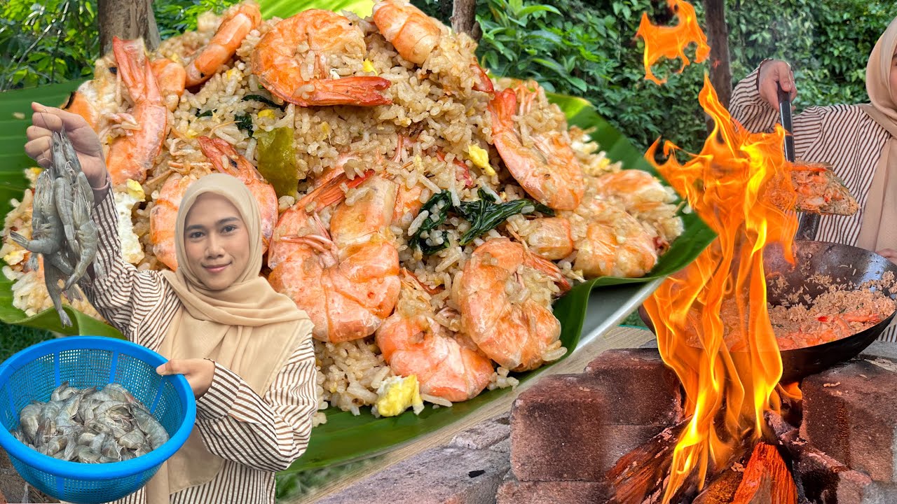 NASI GORENG UDANG BANJIR ! Sedap betul …
