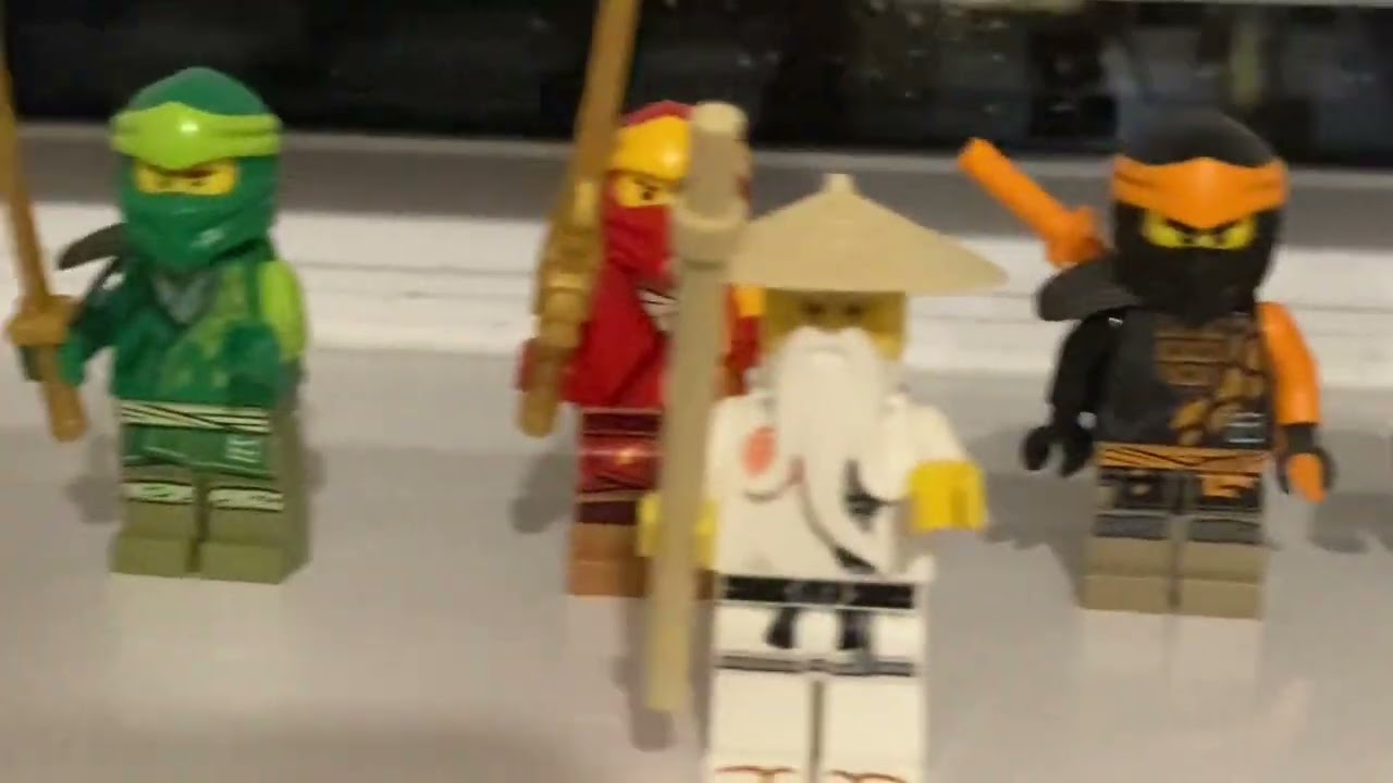 All the main ninjago characters in their pre dragons rising suits 