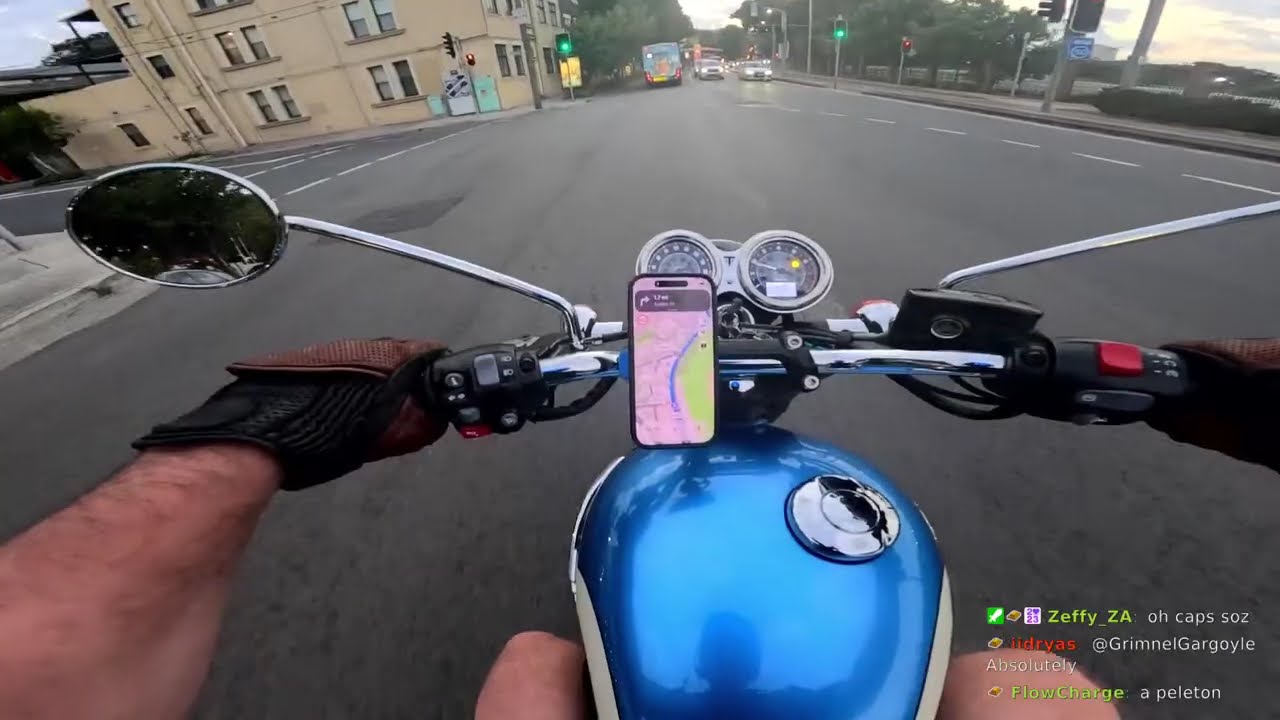 Sunrise and Coffee - POV Motorcycle - Live