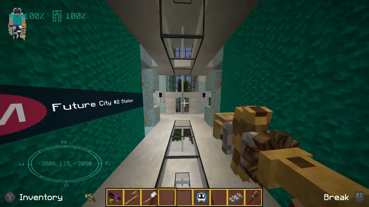 Minecraft Transit mod/ create mod future City