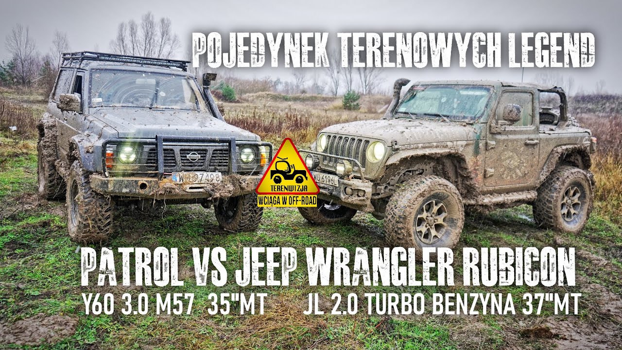 Pojedynek Terenowych Legend. Patrol M57 vs Wrangler Rubicon