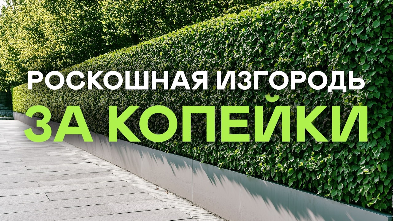 САМЫЕ ДЕШЕВЫЕ кустарники для живой изгороди! ЛЕГКО и ПРОСТО