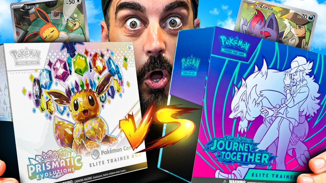 ELITE BOX BATTLE! Journey Together Vs Prismatic Evolutions Pokemon Cards