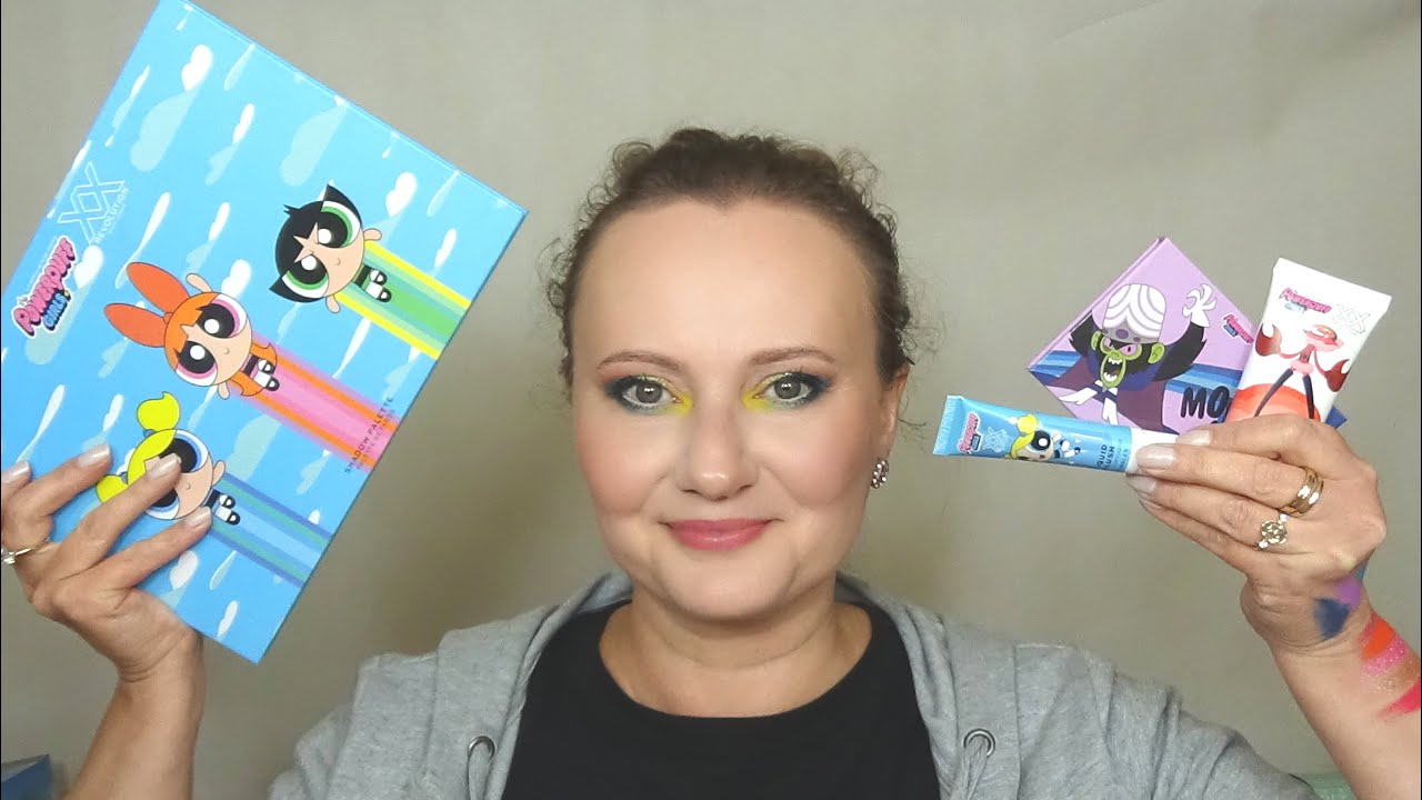❆ XX REVOLUTION❆ seria THE POWERPUFF GIRLS/ ATOMÓWKI❆ makijaż❆ swatche❆