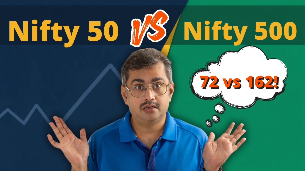 Что лучше &mdash; Nifty 50 или Nifty 500? (Результаты SIP 72 против 162!)