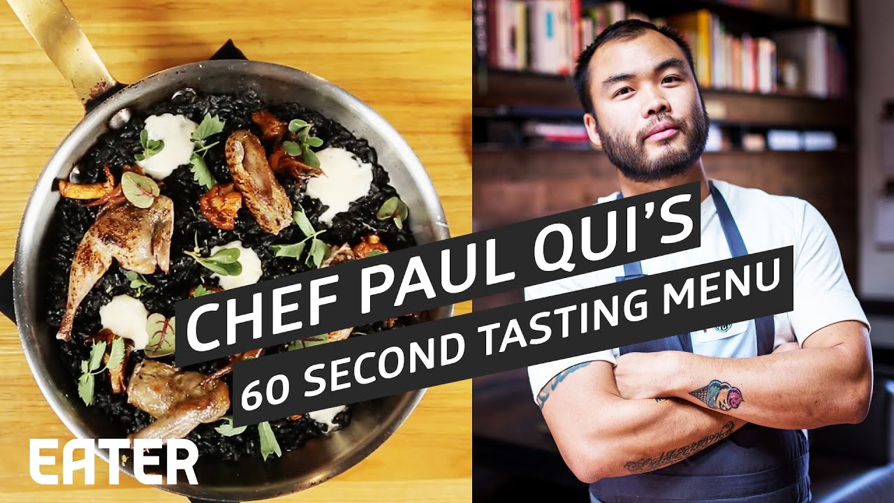 A Glimpse at Top Chef Paul Qui&rsquo;s Playful Tasting Menu in 60 Seconds