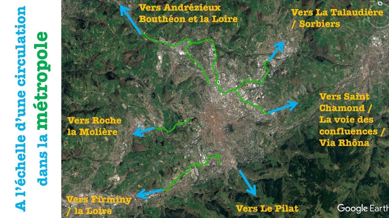 Voie Verte du Centre au P&eacute;ri-urbain - A l'&eacute;chelle de la m&eacute;tropole