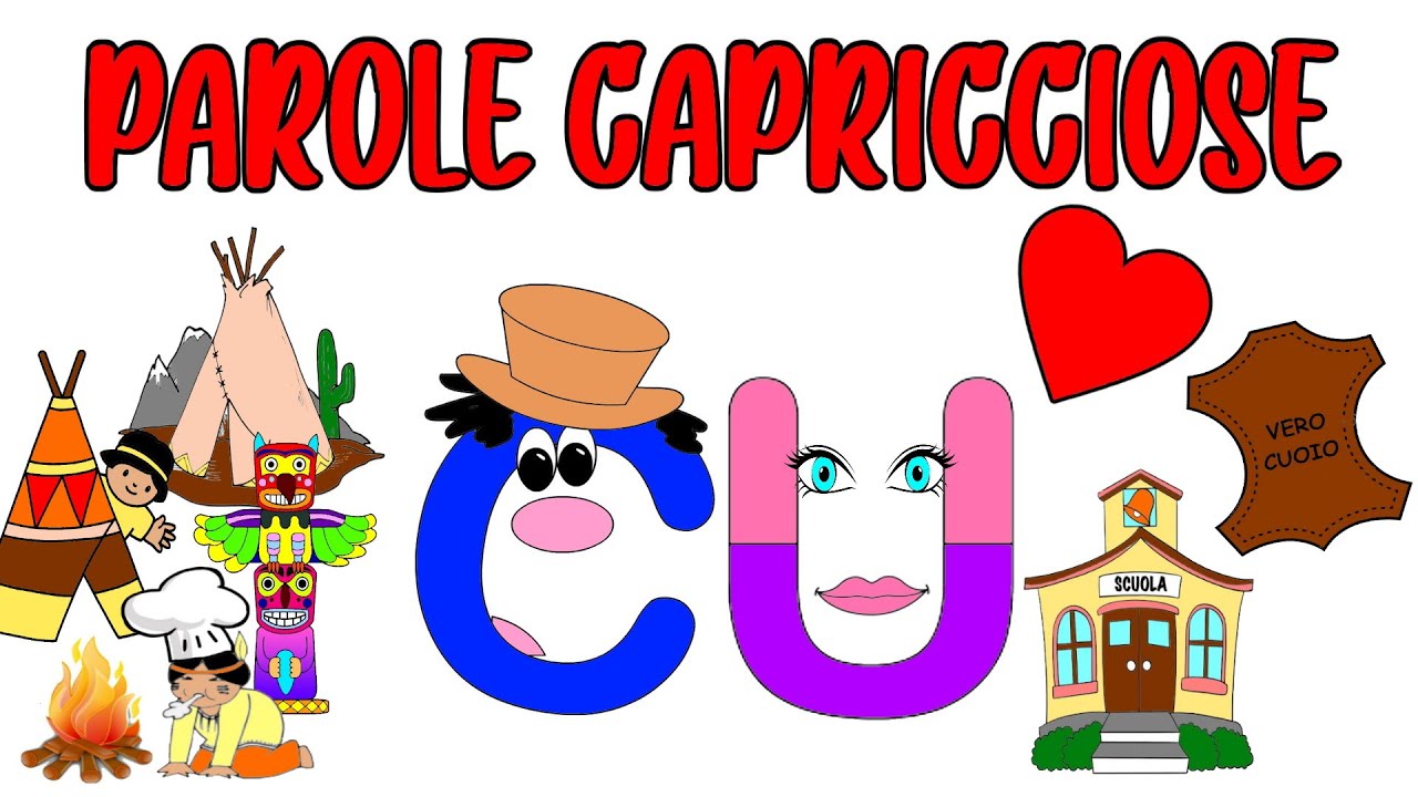 💗🏫👨🏻‍🍳 LE PAROLE CAPRICCIOSE - La Tribù degli Indiani Cucù (Italiano, Scuola Primaria ) 📖✍🏻
