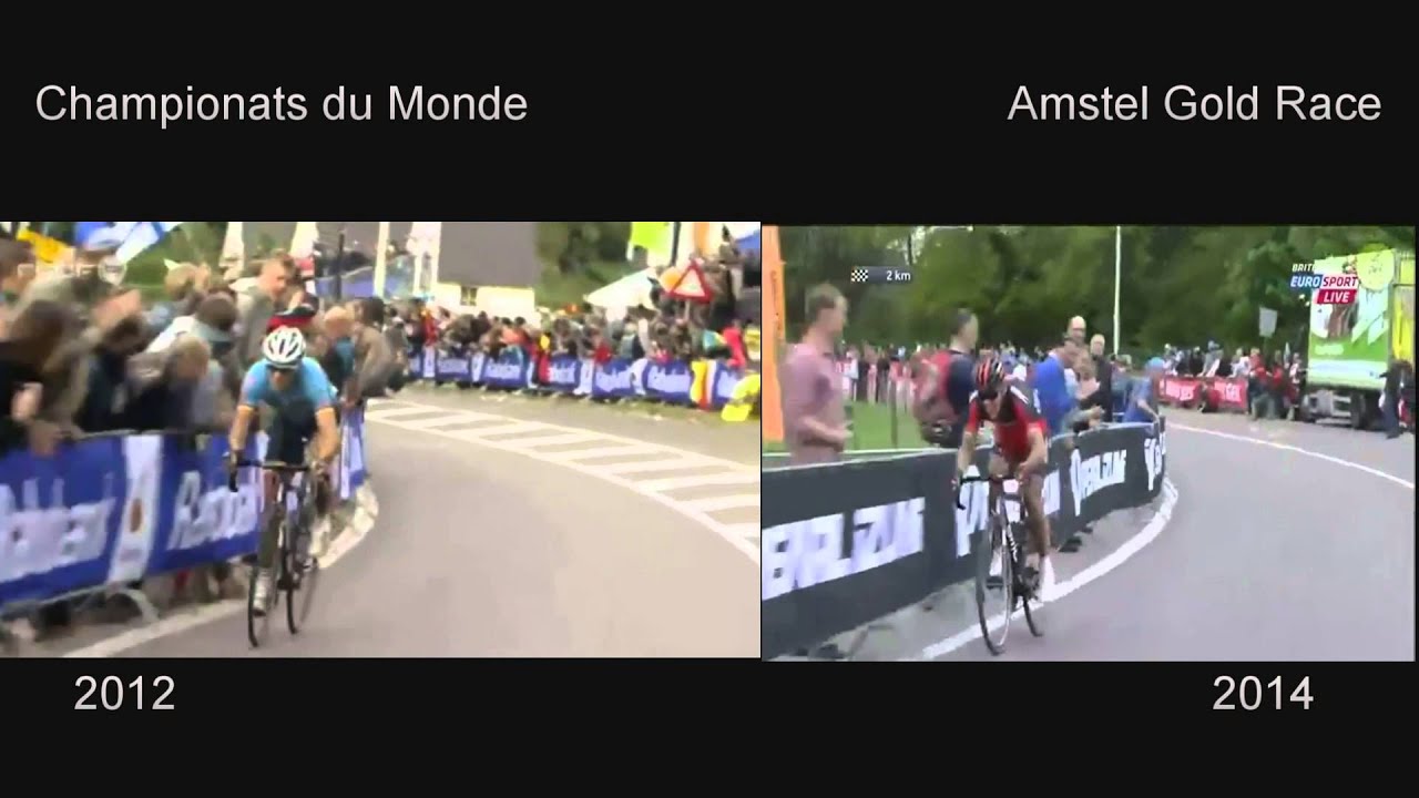 Philippe Gilbert Championnats du Monde 2012 vs Amstel Gold Race 2014