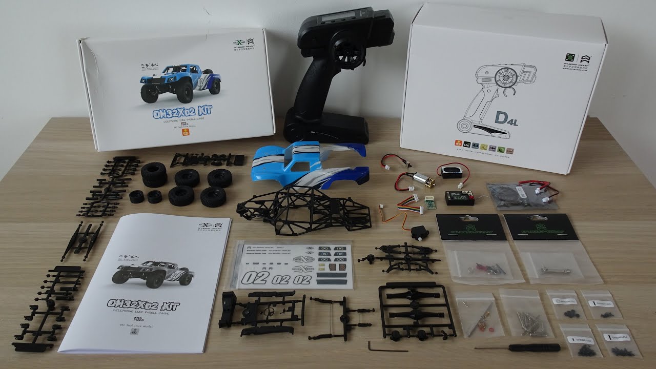 Orlandoo Hunter OH32X02 Trophy Truck 1:32 RC Kit - Unboxing, electronics, upgrades & customisation