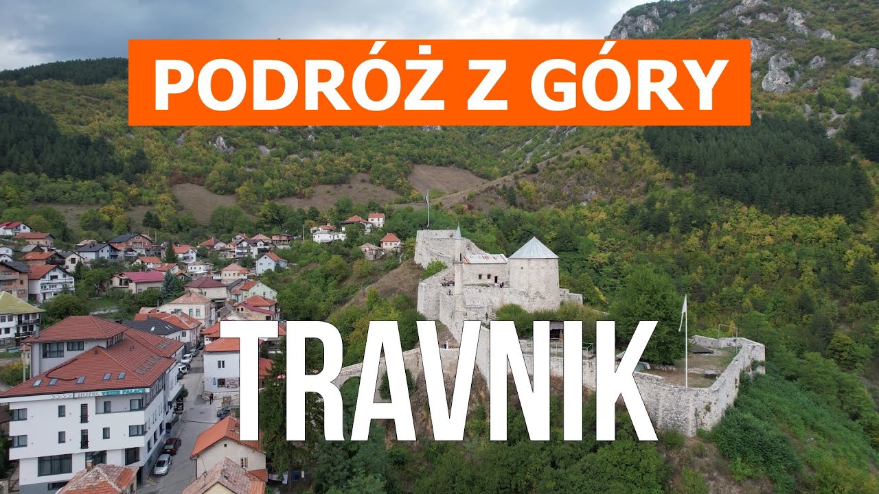 Travnik z drona | wideo 4k | Bośnia i Hercegowina, Travnik z g&oacute;ry