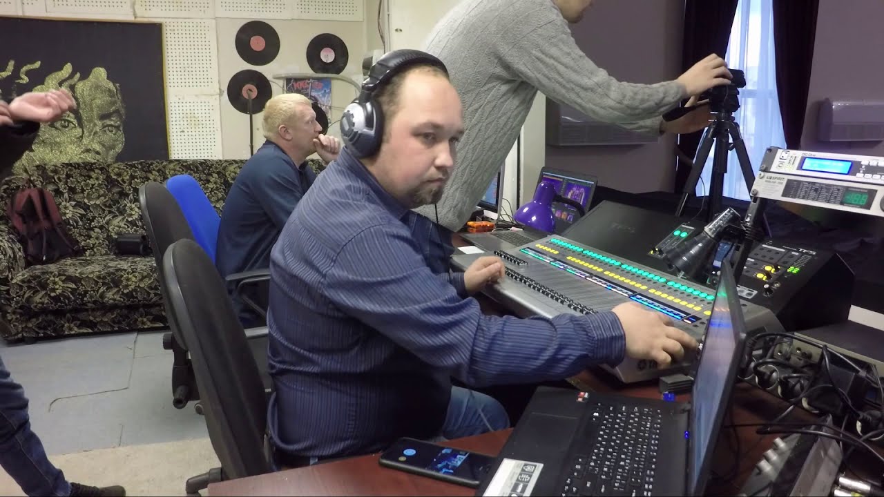 Еманжелинск. Работа звукорежиссера. Запись онлайн концерта.