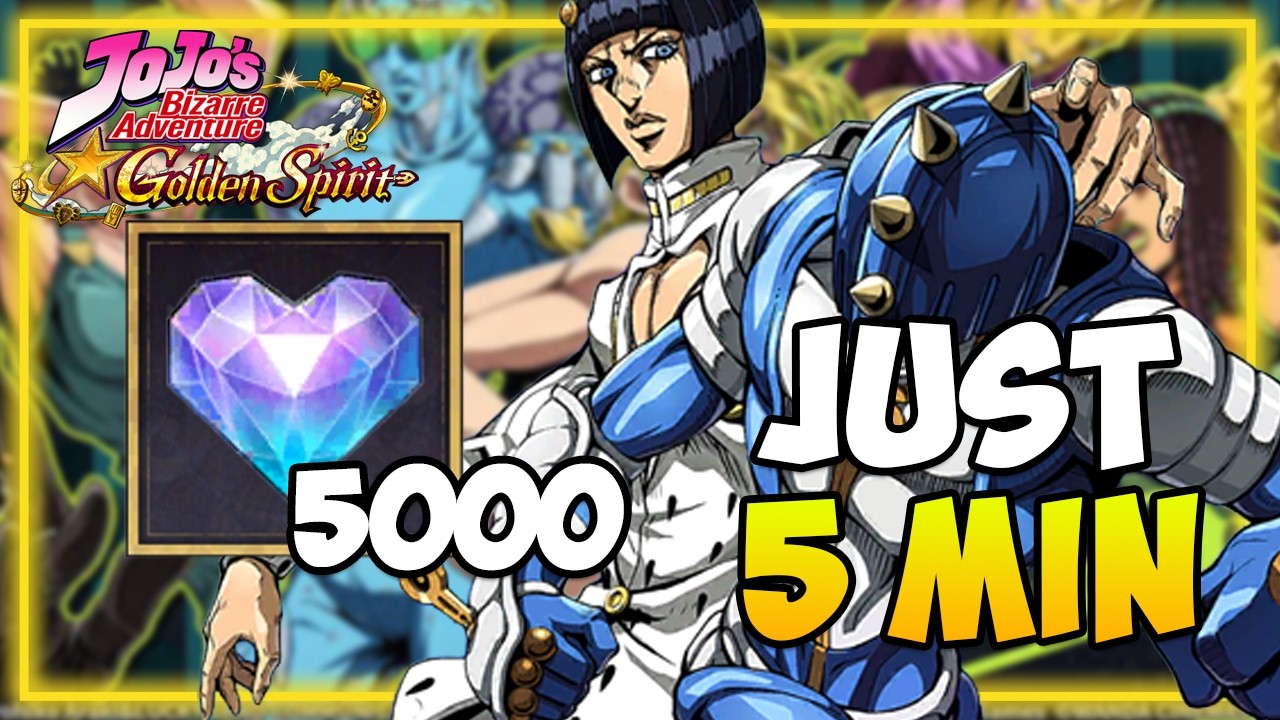 ПОЛУЧИТЕ 5000 ГЕМОВ всего за 5 минут! &mdash; &laquo;Скрытый&raquo; трюк | JoJo Golden Spirit