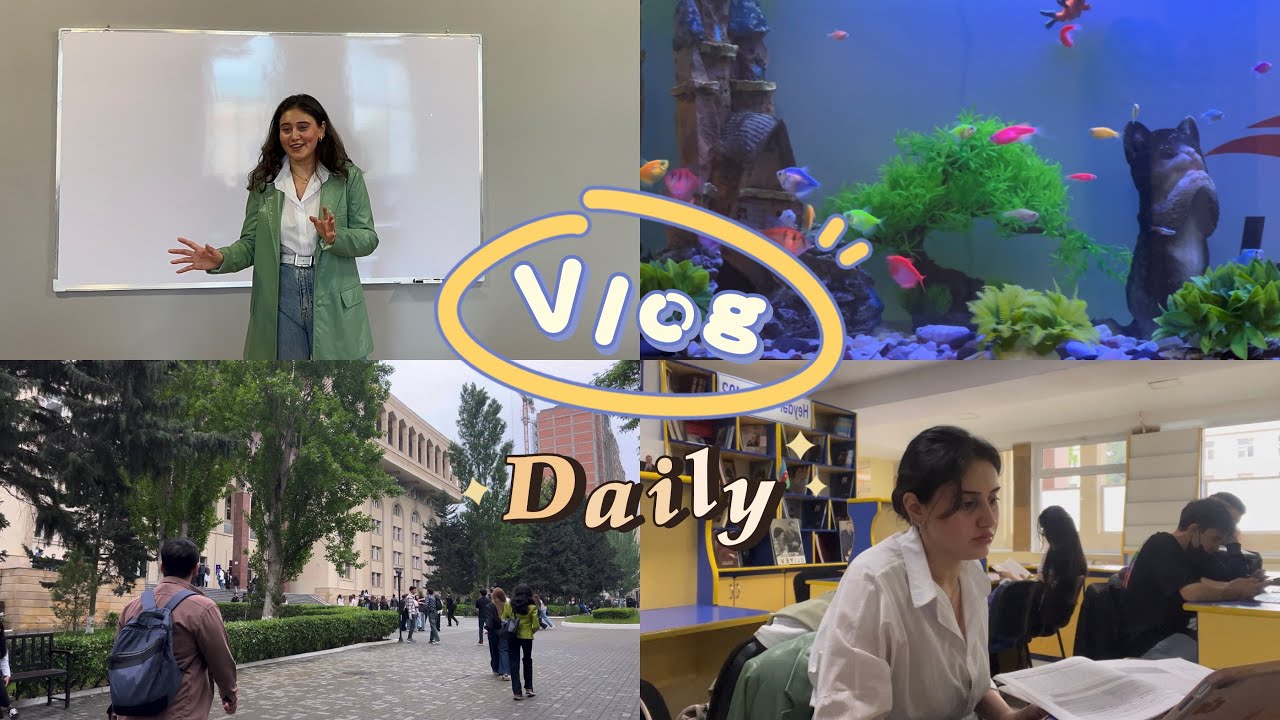 G&Uuml;NL&Uuml;K VLOG 2| TİBB TƏLƏBƏSİNİN BİR G&Uuml;N&Uuml; | Tibb universiteti, alman dili, debat təlimi💜