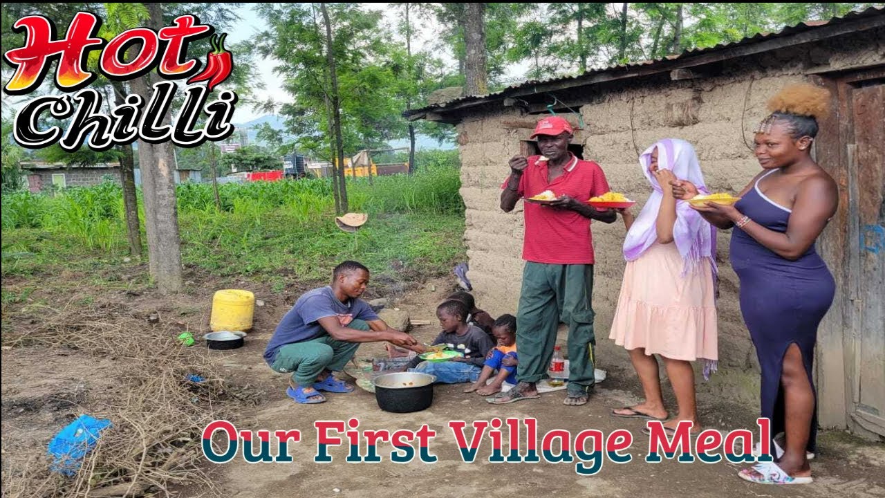 African village life #cooking Village food Matoke Served With Delcious Rice