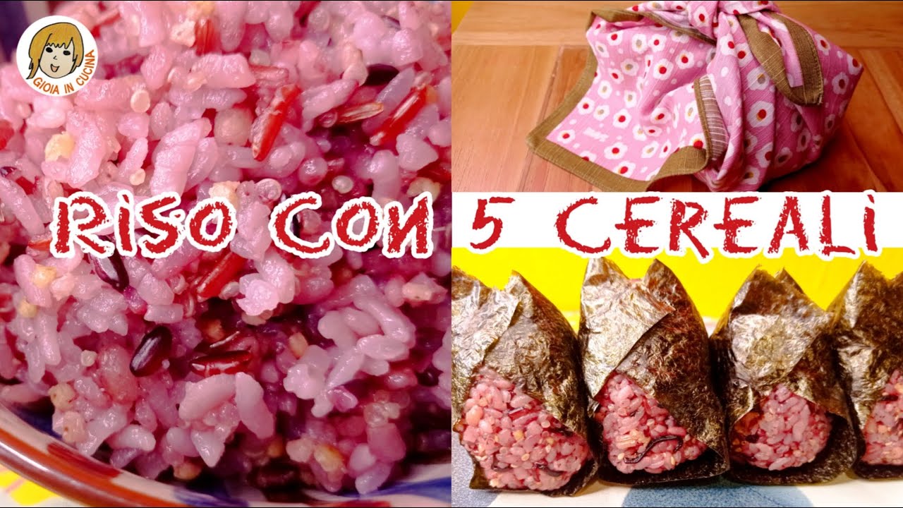 Riso con 5 cereali e Onigiri / Rice with 5 cereals and Onigiri