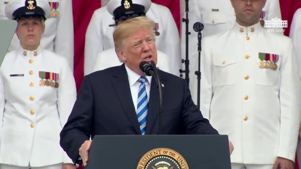 President Trump Participates in a Memorial Day Ceremony