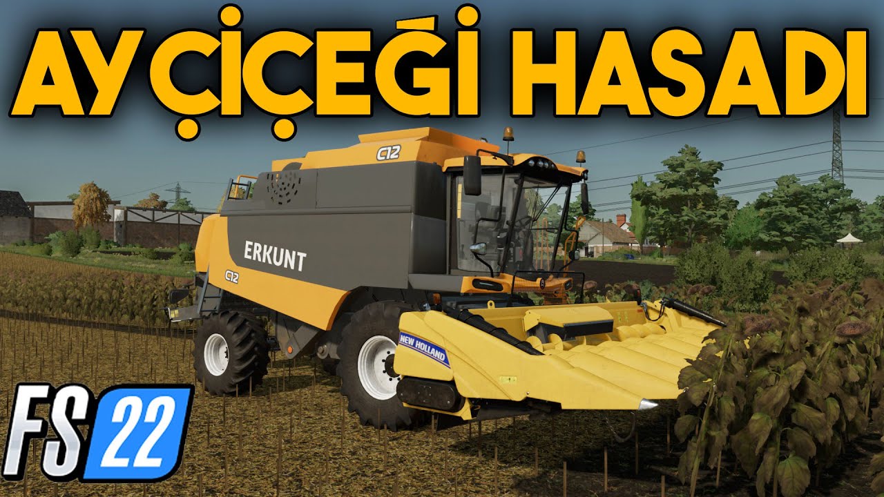 Erkunt Biçerdöver İle Hasada Girdim !! // Fs22