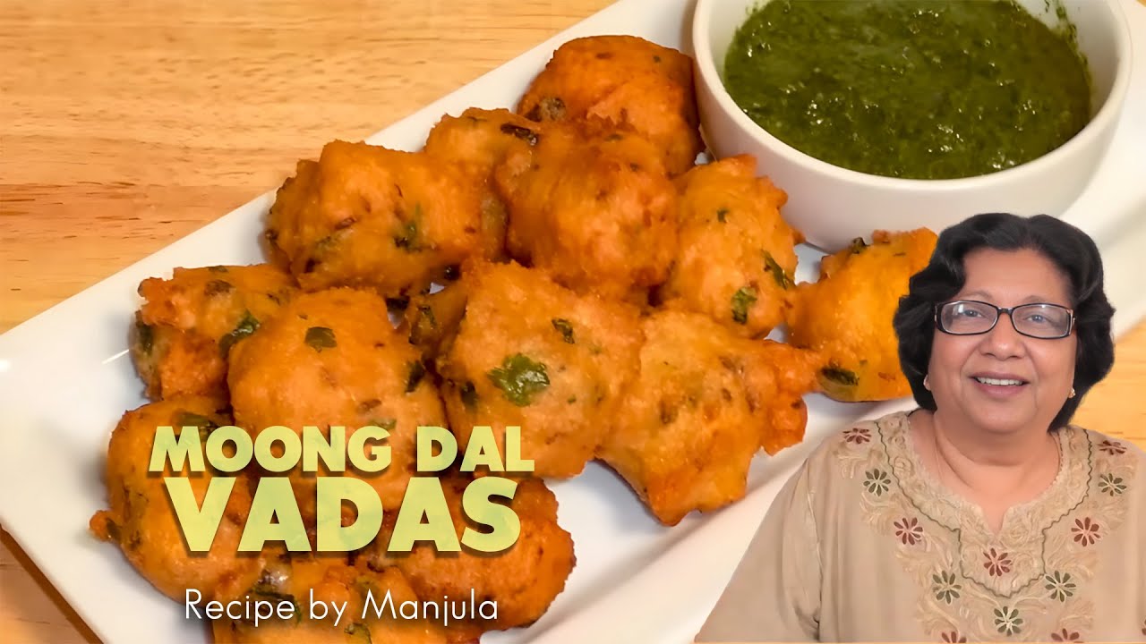 Moong Dal Vadas | Split Green Gram Vadas | Healthy Moong Dal Vadas | Moong Dal Vada Recipe