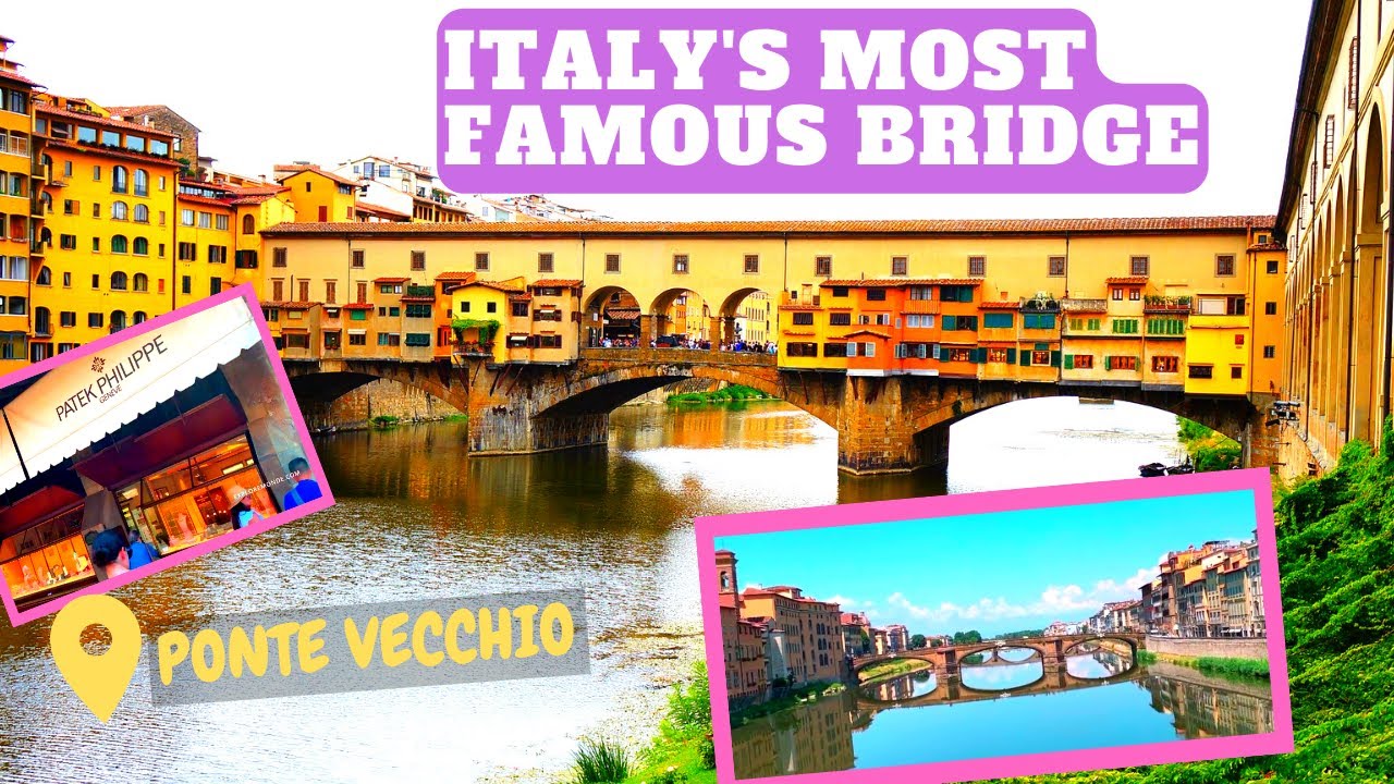 Ponte Vecchio Firenze - The Famous Old Bridge On Arno River In Florence, Italy 🇮🇹