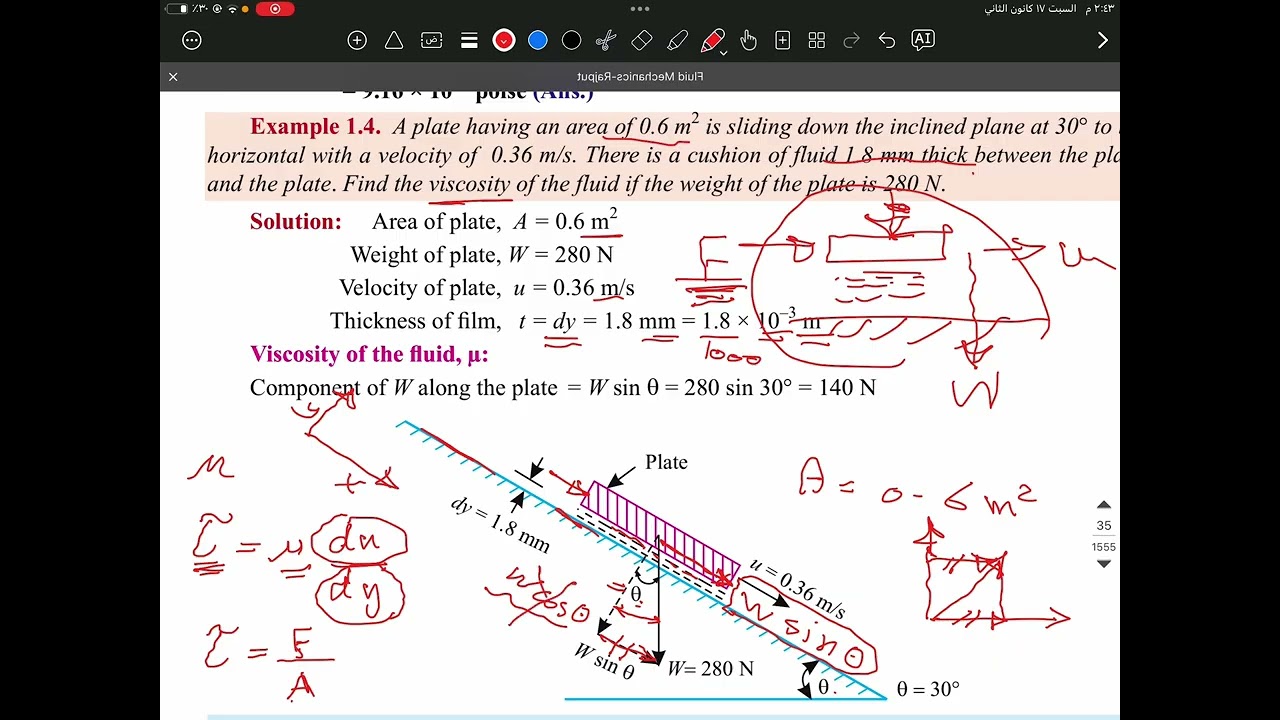 Examples of viscosity