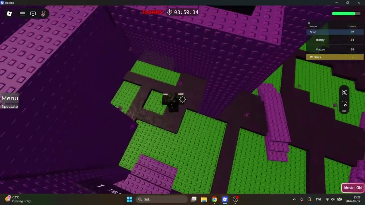The Baseplate Project - Tower of Continuous New Roblox Colours