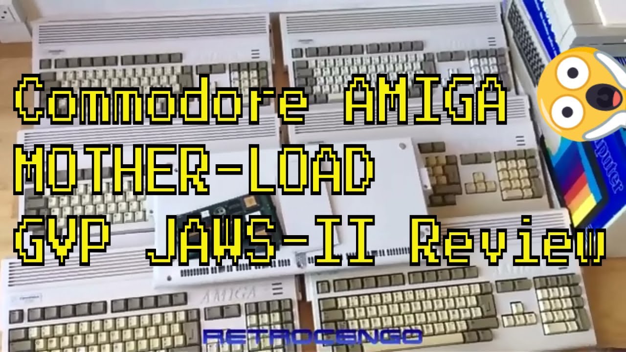 Commodore Amiga 1200 Amiga 600 MOTHER-LOAD and GVP JAWS II Review
