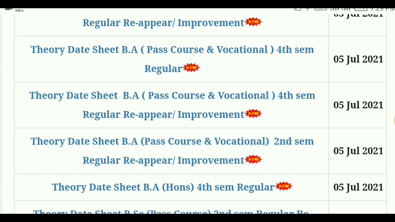 IGU university official notice Rewari &brvbar;&brvbar; exam date sheet 2020 &brvbar;&brvbar; जल्दी देखे सभी डेट शीट