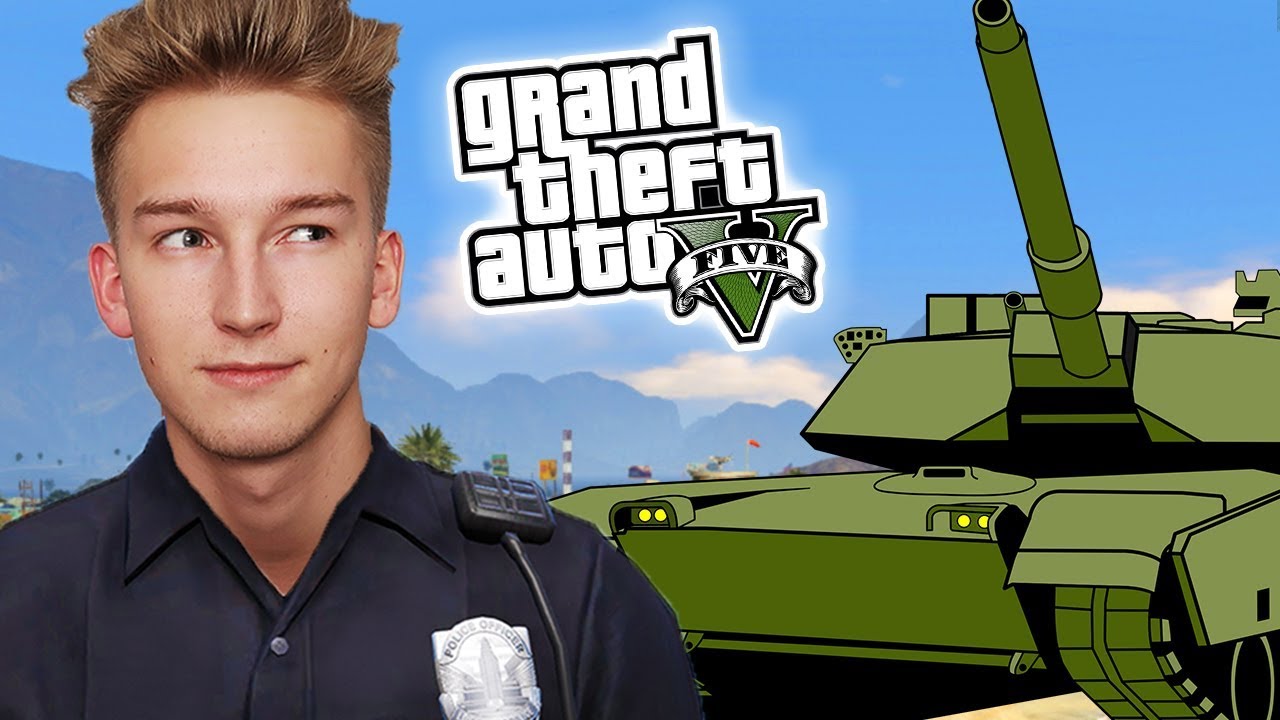 GTA V Policja #2 - POŚCIG za CZOŁGIEM! 👮