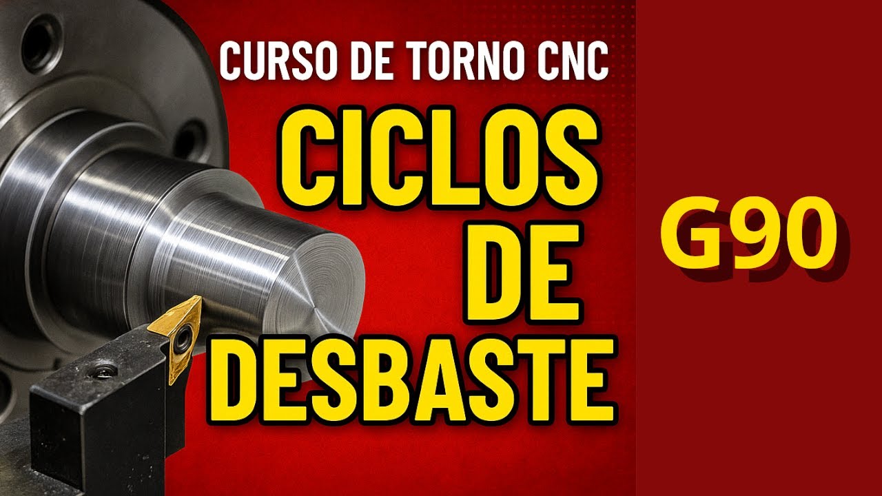 🚀 G90 en CNC: El Ciclo que Cambiará tu Forma de Tornear | Desbaste longitudinal