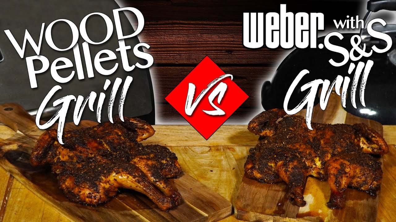 Testing the PELLET GRILL vs WEBER with Slow 'N Sear - SMOKED WHOLE CHICKENS | Salty Tales