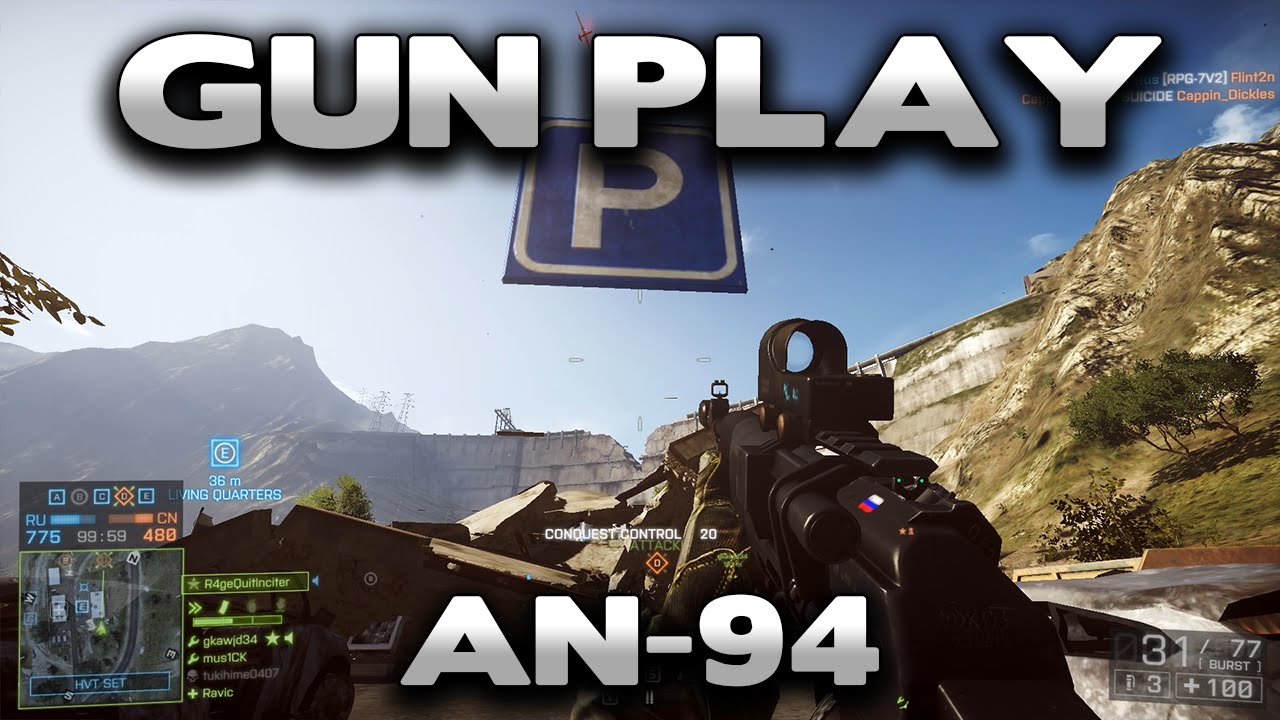 Battlefield 4 Gun Play : AN-94