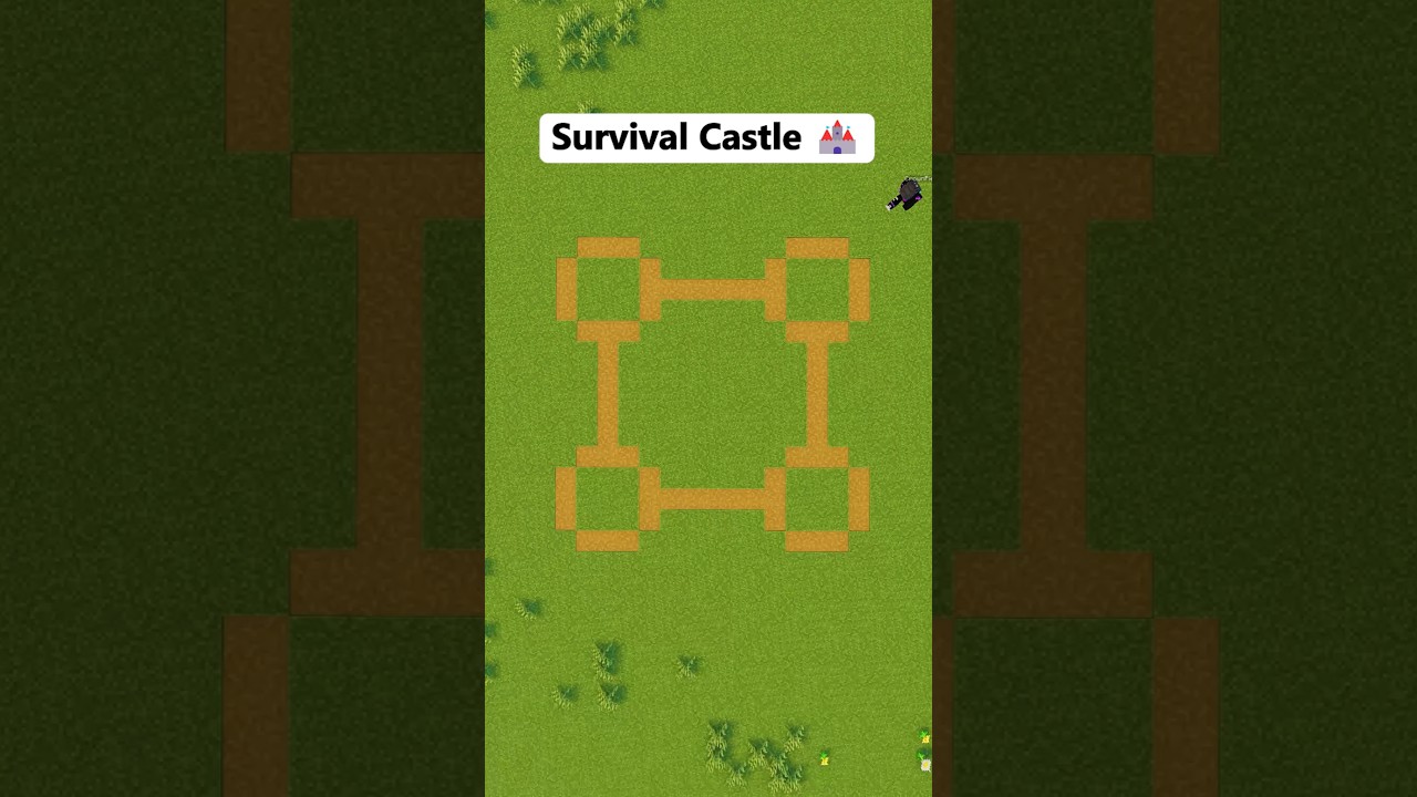 Simple Castle for Starters ✅ #minecraft #shorts