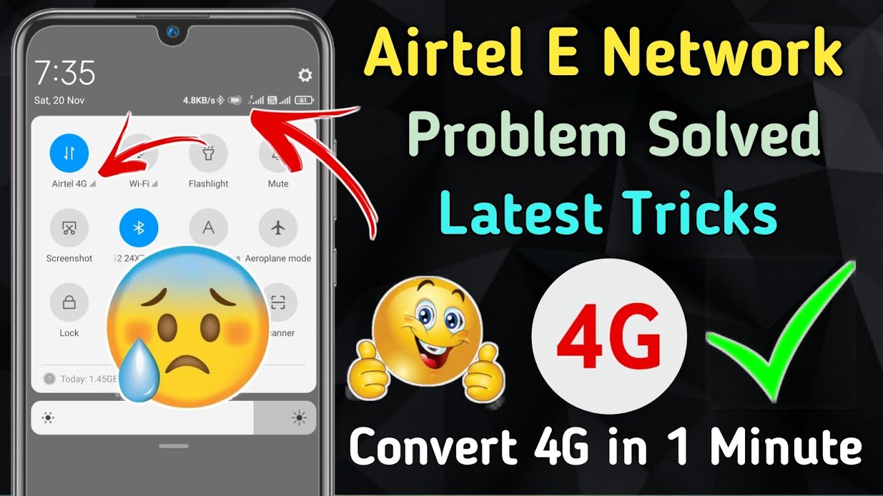Airtel Network Problem || Airtel E Network Problem Solve || Airtel E Network को 4g मे कैसे बदले?