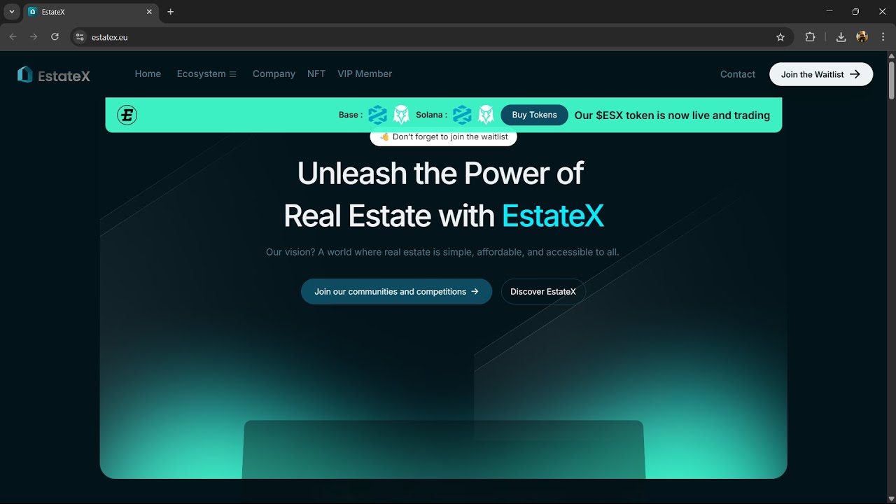 What is EstateX ($ESX) Token Coin | Review About $ESX Token