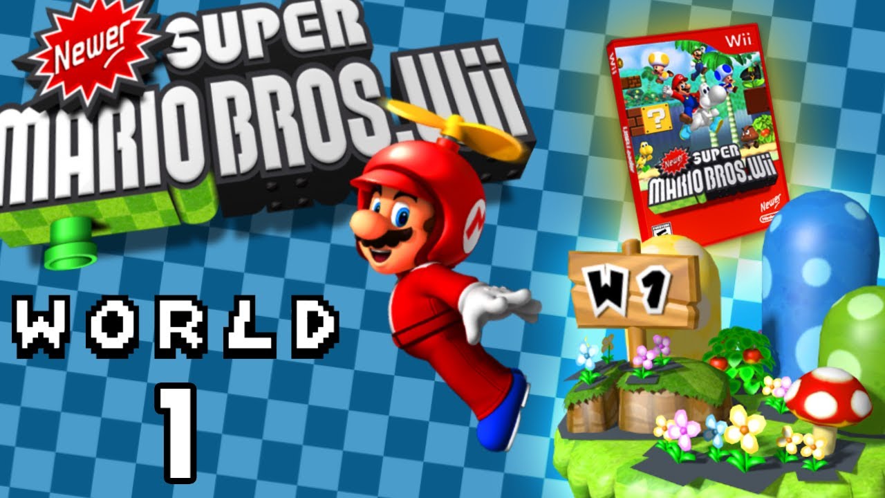 Super Mario Bros (Wii) Walk-through of World 1