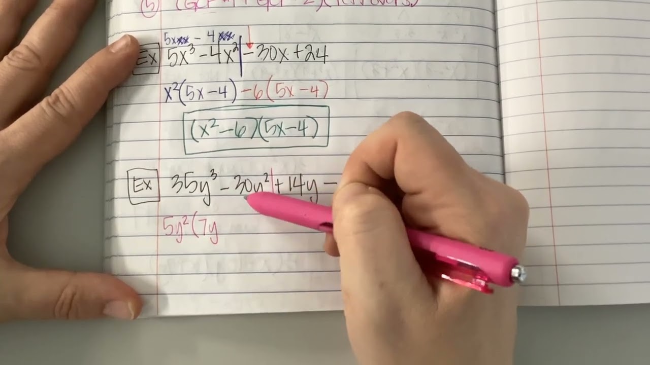 Split the middle (factor by grouping)