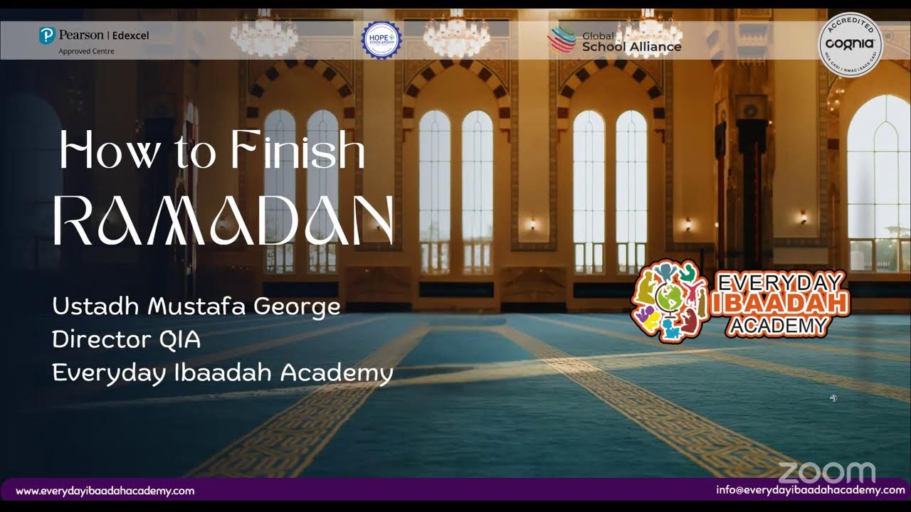 How to Finish Ramadan | Everyday Ibaadah Academy | Ramadan Series 2026