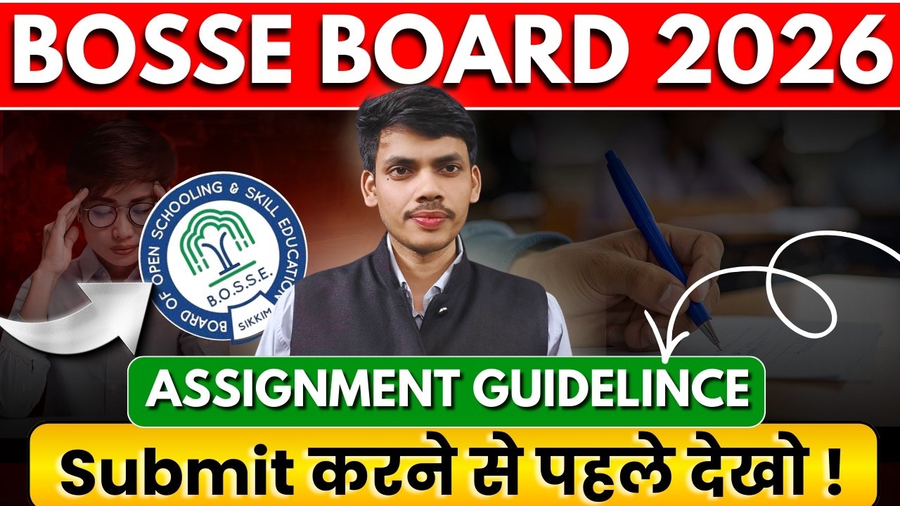 BOSSE Assignment Guidelines  Biggest Update 🔥 Assignment No  Kaise Milega | BOSSE Board Exam