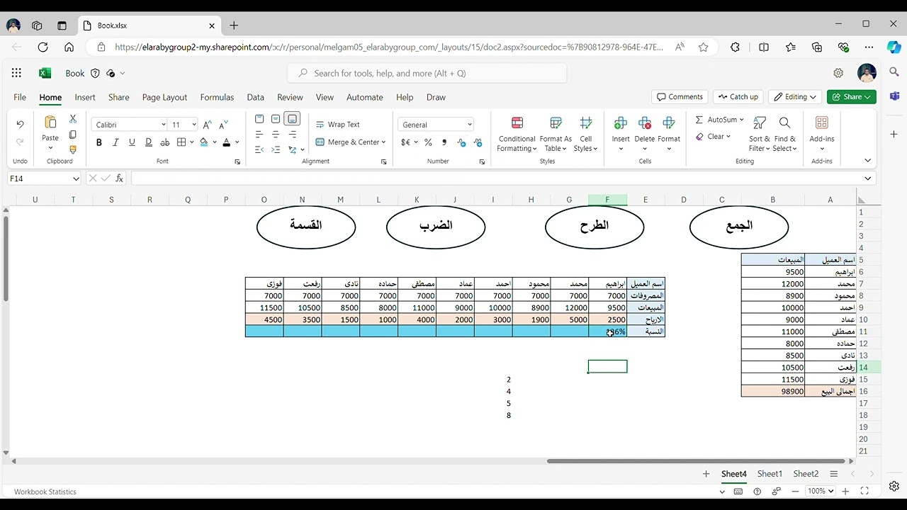 شرح الدوال الاساسية بابسط الطرق فى excel