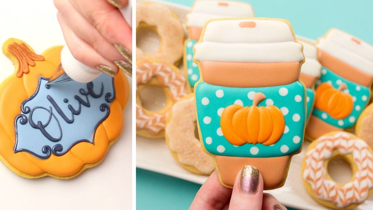 Beautiful Fall Cookies | Royal Icing Cookie Decorating Compilation