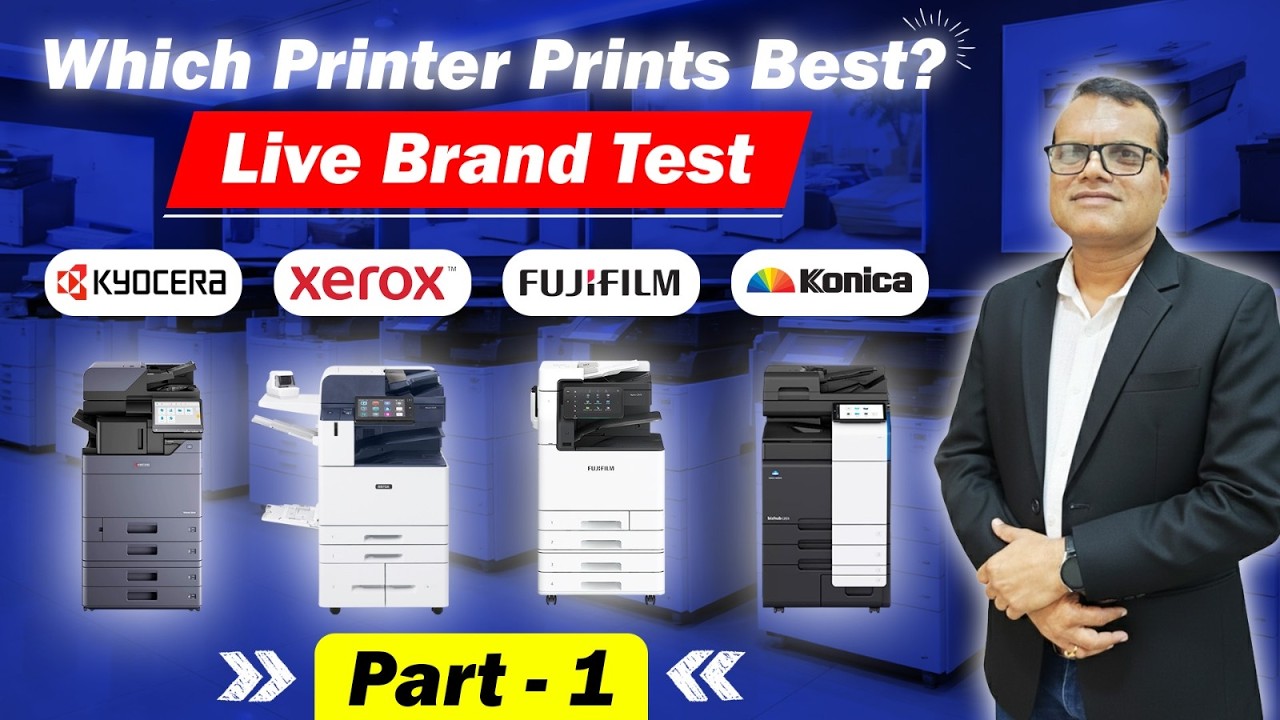 Which Printer Prints Best? | Live Brand Test | Kyocera, Xerox, Fujifilm, Konica | Part 1