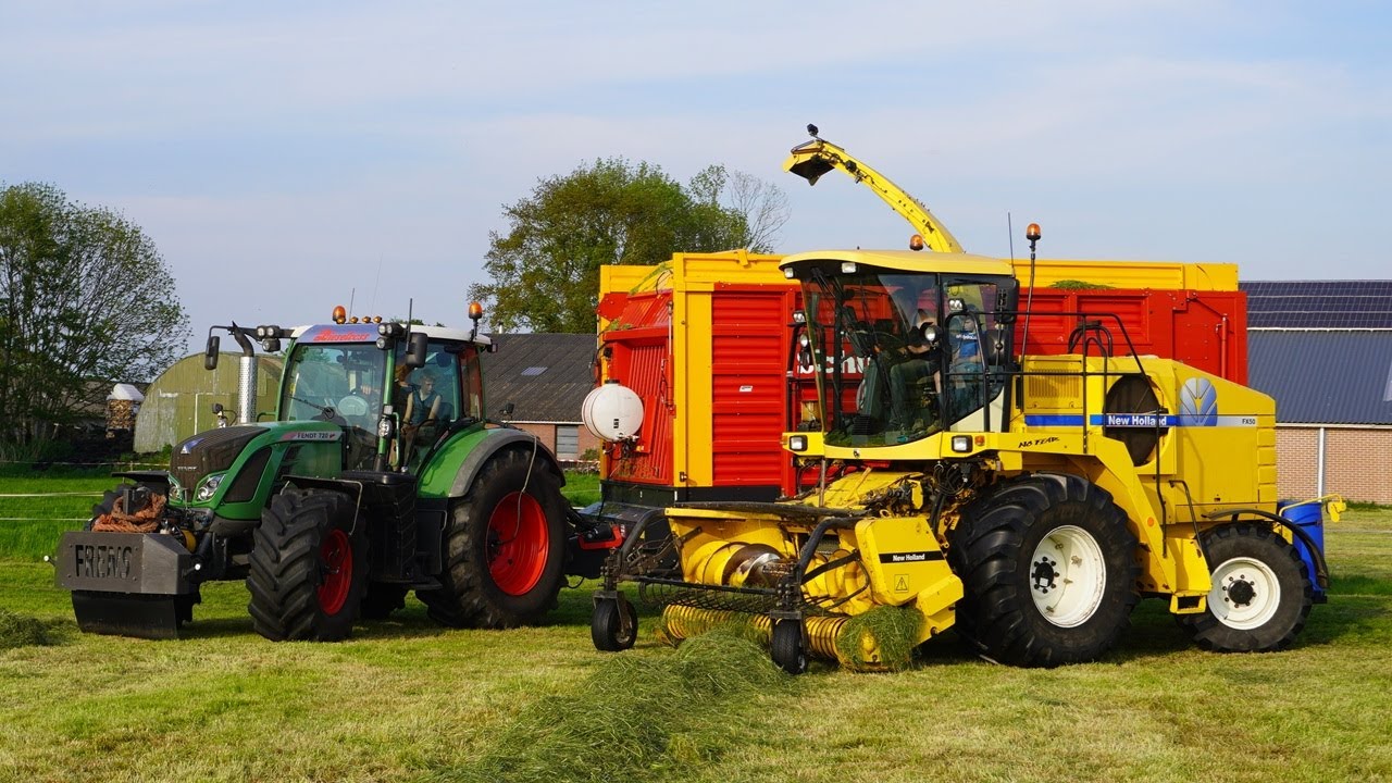 2025 | New Holland FX50 + Fendt + Werklust | Gras hakselen | Johan Frens Hulshorst | Grass silage