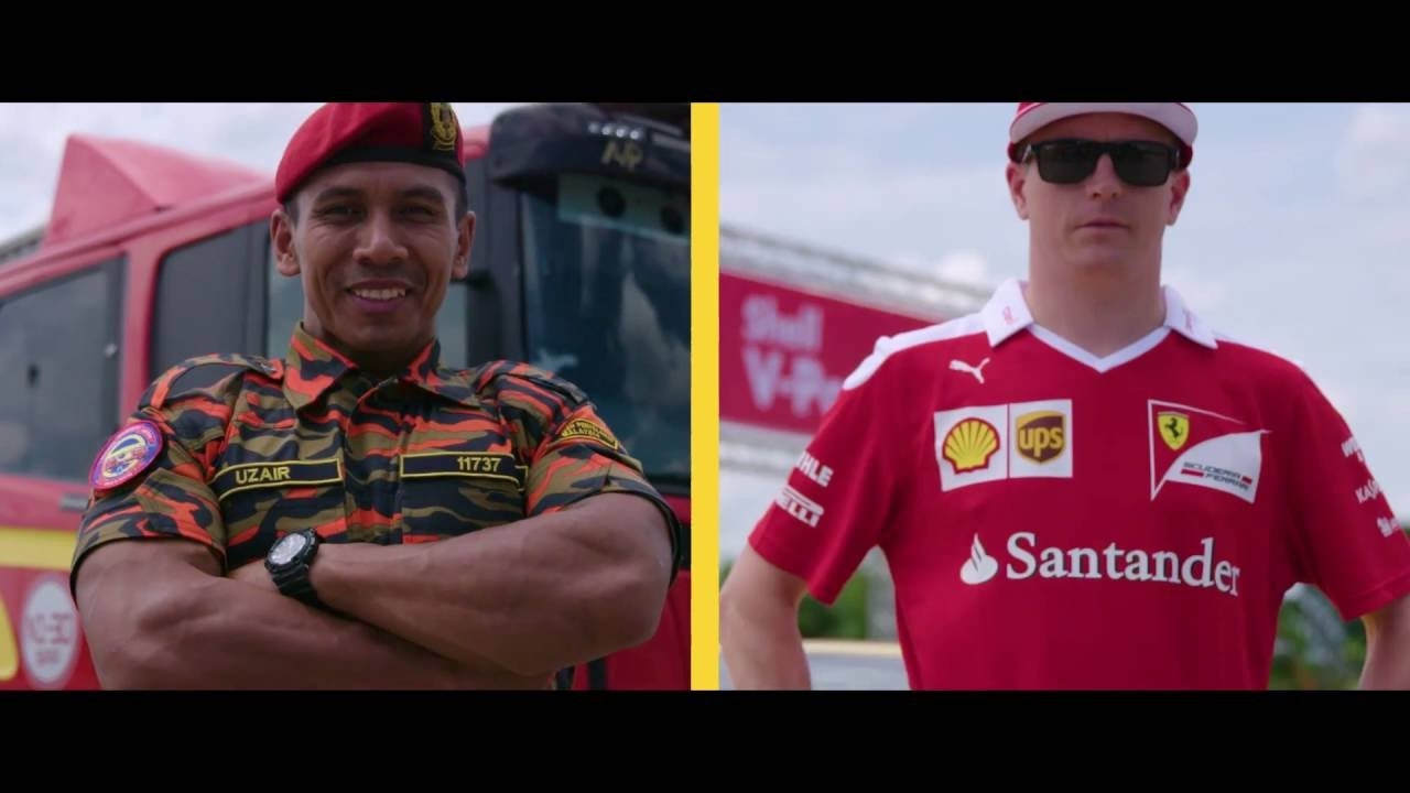 Shell V-Power presents: Kimi Räikkönen's job swap with a Malaysian fireman