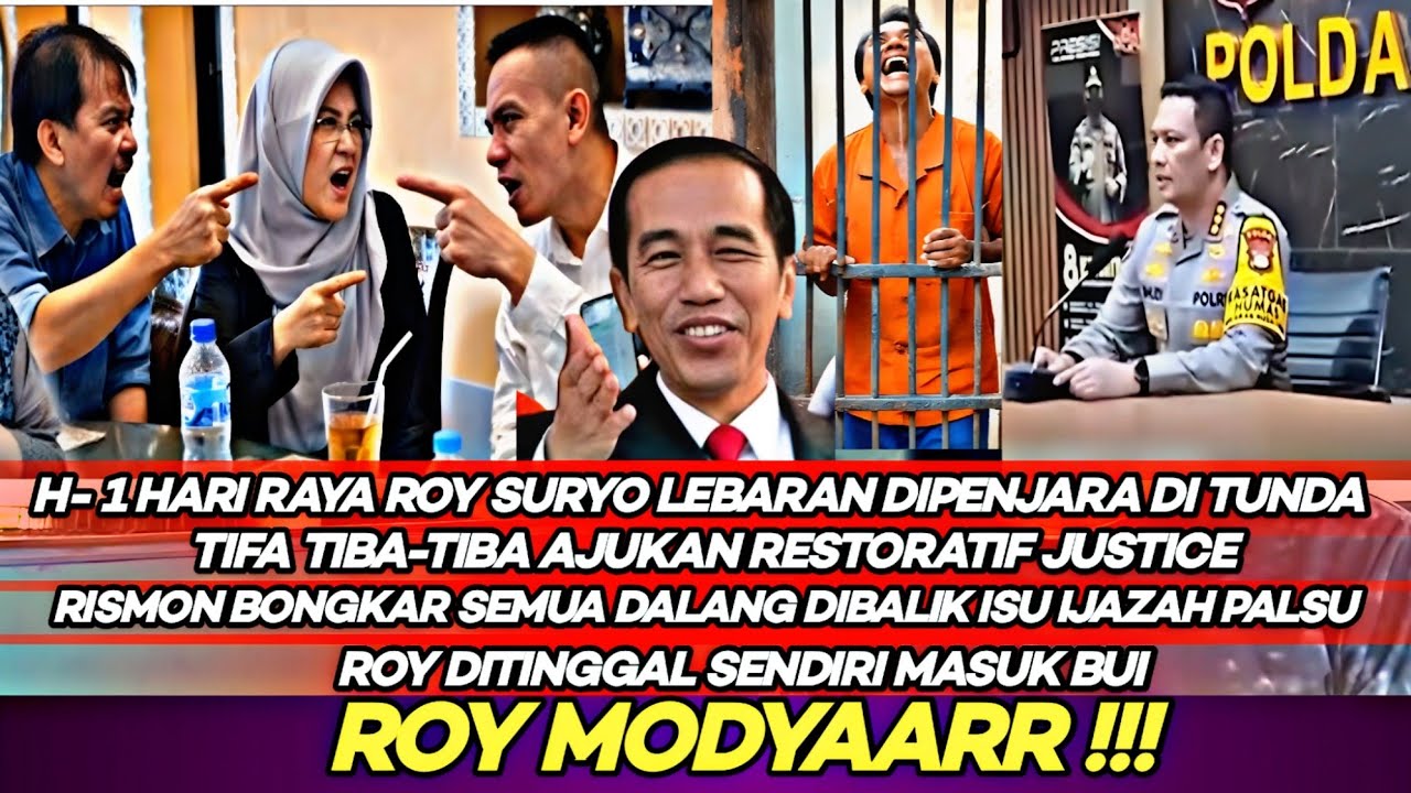 Roy suryo Lebaran H-1 Gagal Mask Bui &Tifa Ajukan RJ  Roy CS Auto Shock Rismon Bongkar Semua Dalang 