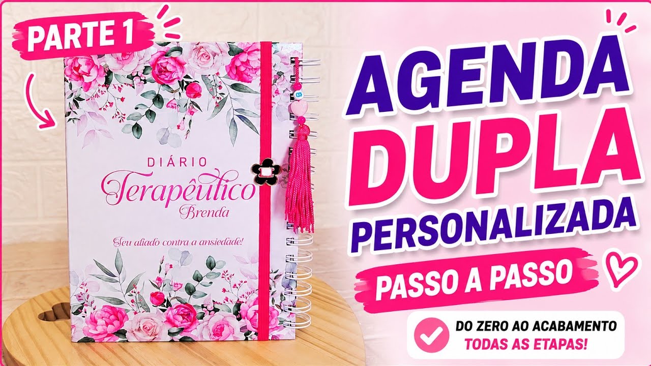 Como fazer AGENDA DUPLA Personalizada PARTI 1