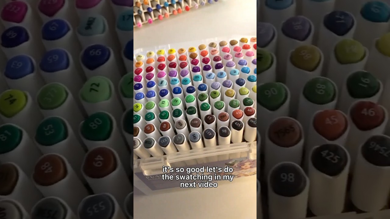 Must buy🥹🫶🏻😱ohuhu 140 water based brush marker unboxing 